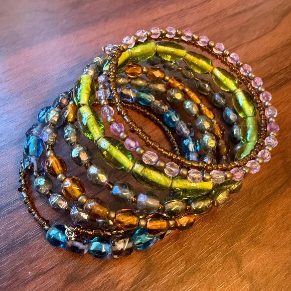 Boho Jewelry Lot of 90s Vintage + Modern Necklaces, Bracelets, Earrings, Ring - Picture 4 of 7